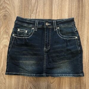 Denim Mini Skirt